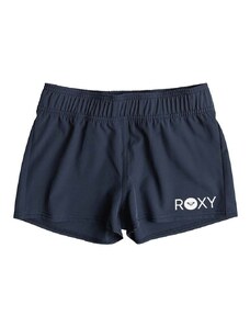 Detské krátke nohavice Roxy RG ESSENTIALS tmavomodrá farba, jednofarebné