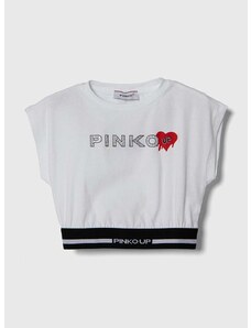 Detské tričko Pinko Up biela farba