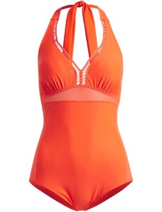 bonprix Jednodielne sťahovacie plavky, ľahký tvarujúci efekt, z recyklovaného polyamidu, farba oranžová