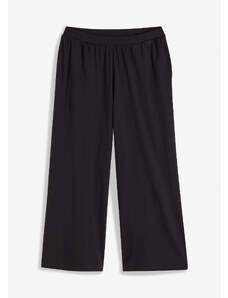 bonprix Pyžamové nohavice, Culotte, s vreckami z bio bavlny, farba čierna, rozm. 44/46