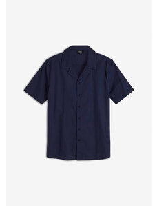 bonprix Košeľa s krátkym rukávom, z bio bavlny, farba modrá