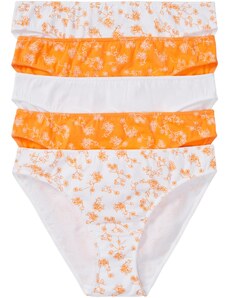 bonprix Nohavičky (5 ks) bio bavlna, farba oranžová