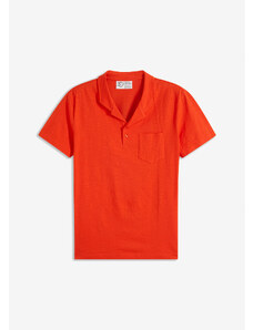 bonprix Polo tričko, krátky rukáv, z bio bavlny, farba oranžová
