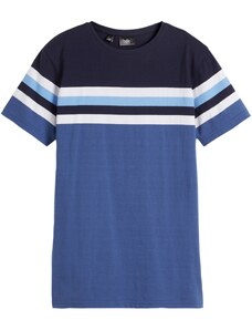 bonprix Tričko, pásikované, chlapčenské, z bio bavlny, farba modrá