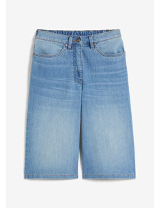 bonprix Rovné džínsy, vysoký pás, strečové, farba modrá, rozm. 54