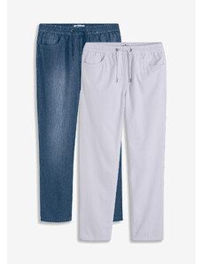 bonprix Voľné džínsy, Classic Fit, z letného denimu (2 ks v balení), farba modrá, rozm. 48