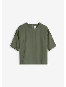 bonprix Blúzkové tričko z lyocellu, farba zelená