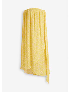 bonprix Materská zavinovacia sukňa s kvetovanou potlačou, farba žltá
