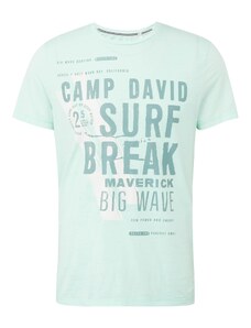 CAMP DAVID Tričko smaragdová / mätová
