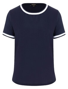 MORE & MORE Tričko námornícka modrá / biela