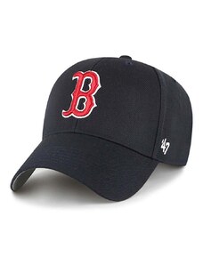 Šiltovka s prímesou vlny 47brand MLB Boston Red Sox tmavomodrá farba, s nášivkou