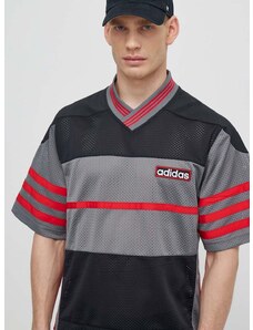 Tričko adidas Originals pánske, čierna farba, vzorované, IR7994