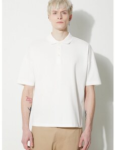 Bavlnené polo tričko A.P.C. Polo Antoine béžová farba, jednofarebné, COGWZ.H26212.AAB