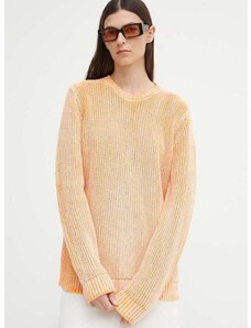 Bavlnený sveter Résumé AtlasRS Knit Pullover Unisex oranžová farba, 20371116