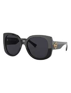 Slnečné okuliare Versace 0VE4387 dámske, čierna farba