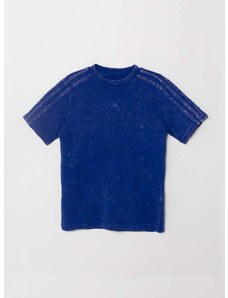 Detské bavlnené tričko adidas jednofarebný