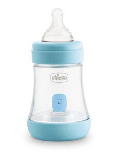 CHICCO Dojčenská plastová fľaša Perfect 5 silikón, 150 ml chlapec