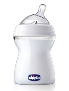 CHICCO Dojčenská plastová fľaša Natural Feeling 250 ml, neutral 2m+