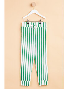 TOFİSA Dievčenské nohavice pyžama so zeleným vzorom -