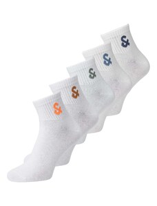 JACK & JONES Ponožky 'MIKE' modrá / hnedá / oranžová / biela