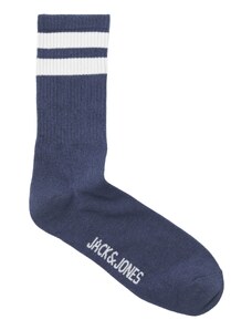 JACK & JONES Ponožky 'CARTER' modrá denim / biela