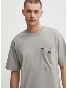 Bavlnené tričko Columbia Landroamer pánske, šedá farba, jednofarebný, 2076021
