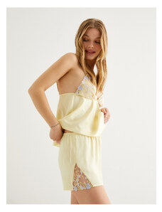 Koton Pyžamové spodky šortky s kvetinovým elastickým pásom