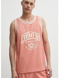 Tričko adidas Originals pánske, ružová farba, IS2899