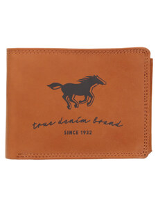 Pánska kožená peňaženka Mustang Enet - koňak
