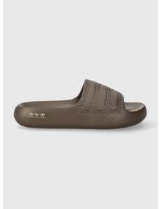 Topánky adidas Originals Adilette Ayoon šedá farba, na platforme, IF7617