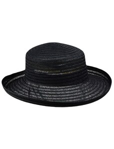 Mayser Dámsky čierny klobúk Isabella - tvarovateľná krempa