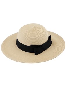 Fiebig - Headwear since 1903 Dámsky letný slamený klobúk Fiebig so širokou strieškou - Brim Hat Natur