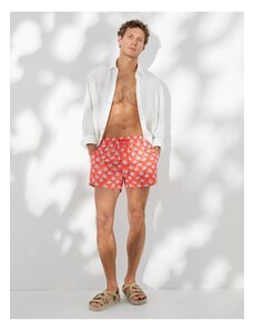 Koton Beach Shorts with a palm print, drawstring waist and pockets.