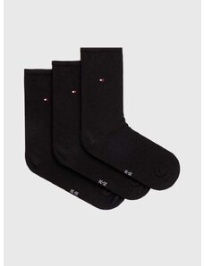Ponožky Tommy Hilfiger 6-pak dámske, čierna farba, 701229980