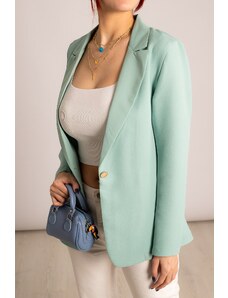 armonika Women's Mint Single Button Jacket