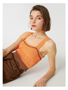 Koton Crop Knit Undershirt U Neck