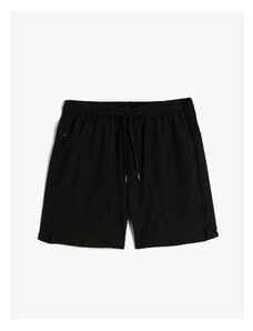 Koton Sports Shorts with Lace-Up Waist, Zipper with Pocket.