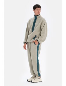 Dagi Stone Men's Side Detailed Fleece Sweatpants