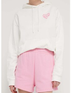 Bavlnené šortky HUGO ružová farba,jednofarebné,vysoký pás,50516269