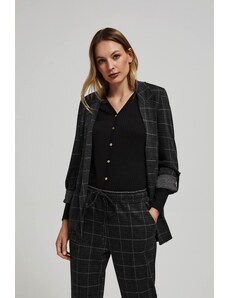 Moodo Plaid jacket with rolled up sleeves