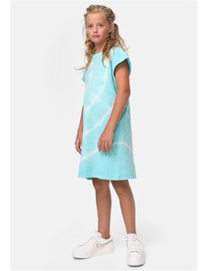 Urban Classics Kids Dye aquablue dress with tie for girls