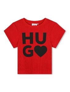 Detské tričko HUGO červená farba