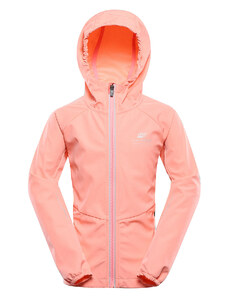 Children's softshell jacket with membrane ALPINE PRO SPERTO neon salmon
