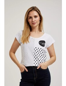 Women's T-shirt with polka dots MOODO