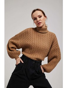 Moodo Turtleneck sweater with puff sleeves