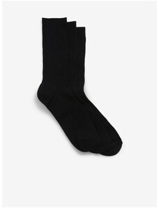 Sada troch párov pánskych ponožiek v čiernej farbe GAP