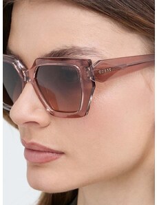 Slnečné okuliare Guess dámske, béžová farba, GU7896_5347F