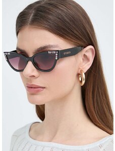 Slnečné okuliare Guess dámske, čierna farba, GU7901_5401T
