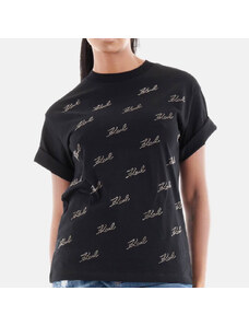 Dámské černé triko Karl Lagerfeld 55747
