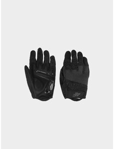 4F Unisex cyklistické rukavice s gélovými výstelkami - čierne